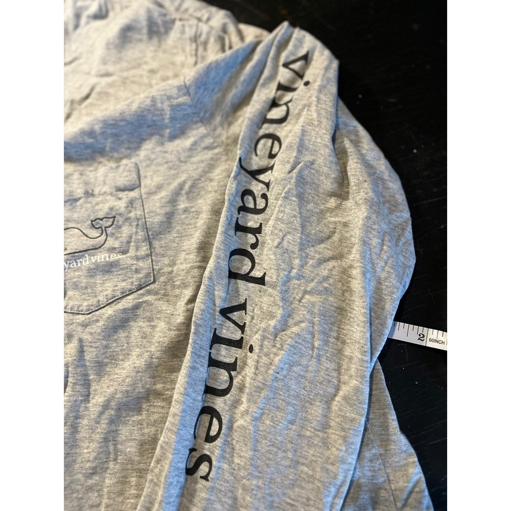 Vineyard Vines Gray Whale‎ Pocket Hoodie Long Sleeve Cotton Men's L - Picture 6 of 8